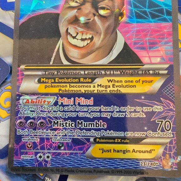 Beetlejuice Pokemon Card - Howard Stern show - Picture 3 of 8